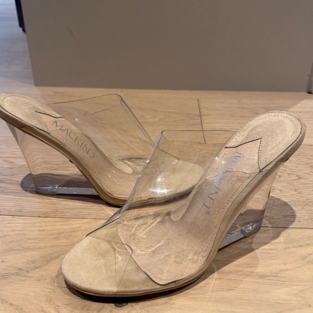 MACKIN J Clear Wedge Heels